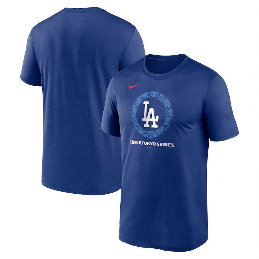 Men Los Angeles Dodgers blank blue MLB 2025 Tshirt style 14
